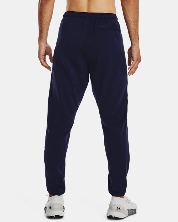Men's UA RUSH™ Fleece Pants in Blue image number 1